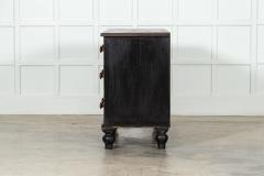 Large 19thC English Ebonised Pine Bank Drawers - 3417690