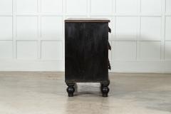 Large 19thC English Ebonised Pine Bank Drawers - 3417691