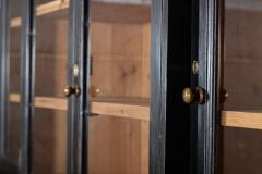 Large 19thC English Ebonised Pine Butlers Pantry Cabinet - 3949431