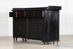 Large 19thC English Ebonised Pine Dresser Base - 4290879