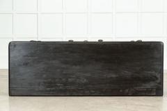 Large 19thC English Ebonised Pine Dresser Base Drawers - 3678113