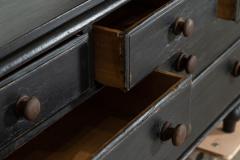 Large 19thC English Ebonised Pine Dresser Base Drawers - 3678114
