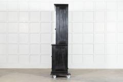 Large 19thC English Ebonised Pine Housekeepers Cupboard - 4156853