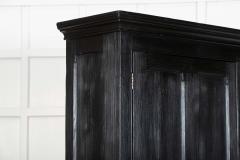 Large 19thC English Ebonised Pine Housekeepers Cupboard - 4156855