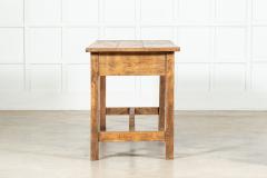 Large 19thC English Elm Mahogany Vernacular Table - 3686174