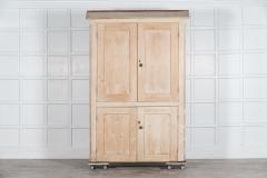 Large 19thC English Estate Made Pine Housekeepers Cupboard - 2969833