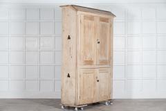 Large 19thC English Estate Made Pine Housekeepers Cupboard - 2969837