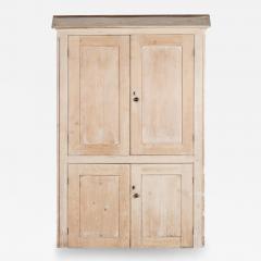 Large 19thC English Estate Made Pine Housekeepers Cupboard - 2971941