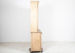 Large 19thC English Glazed Inverted Breakfront Pine Dresser - 2351200