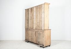 Large 19thC English Glazed Inverted Breakfront Pine Dresser - 2351204