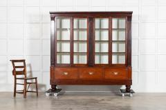 Large 19thC English Glazed Mahogany Bookcase - 4101033