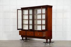Large 19thC English Glazed Mahogany Bookcase - 4101036