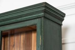 Large 19thC English Glazed Painted Pine Bookcase - 4412042