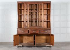 Large 19thC English Glazed Pine Haberdashery Cabinet - 2897743