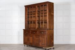 Large 19thC English Glazed Pine Haberdashery Cabinet - 2897746