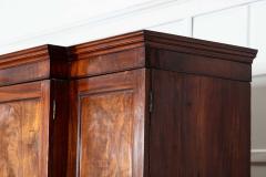 Large 19thC English Mahogany Breakfront Linen Press - 3995004