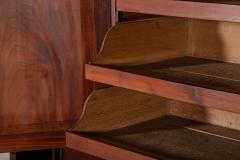 Large 19thC English Mahogany Breakfront Linen Press - 3995005
