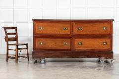 Large 19thC English Mahogany Haberdashery Counter Bank Drawers - 3923442