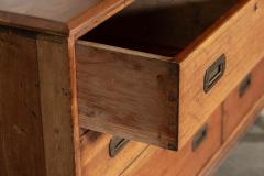 Large 19thC English Oak 6 Drawer Dresser Base - 3477928