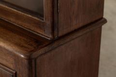 Large 19thC English Oak Glazed Bookcase - 3383069