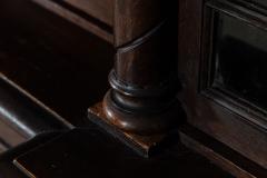 Large 19thC English Oak Glazed Breakfront Bookcase - 3307394