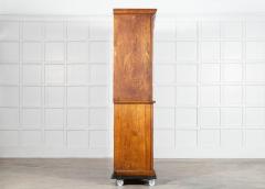 Large 19thC English Oak Glazed Butlers Pantry Cabinet - 3904730