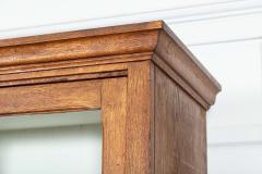 Large 19thC English Oak Glazed Butlers Pantry Cabinet - 3904732