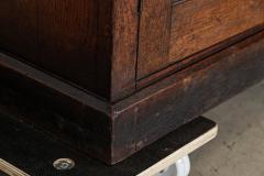 Large 19thC English Oak Glazed Housekeepers Cupboard - 3516306