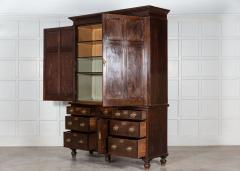 Large 19thC English Oak Housekeepers Cupboard - 2876533