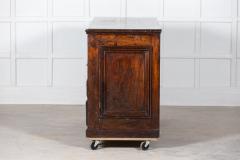 Large 19thC English Oak Merchant Chest Drawers - 2722105