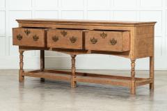 Large 19thC English Oak Potboard Dresser Base - 3456675