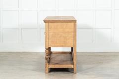 Large 19thC English Oak Potboard Dresser Base - 3456677