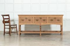 Large 19thC English Oak Potboard Dresser Base - 3456680