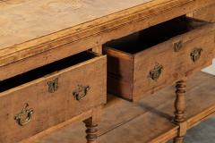 Large 19thC English Oak Potboard Dresser Base - 3598749