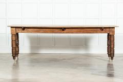 Large 19thC English Oak Table - 3507053