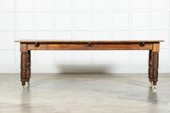 Large 19thC English Oak Table - 3507055