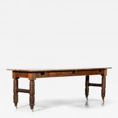 Large 19thC English Oak Table - 3508139