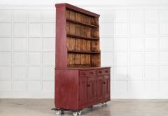 Large 19thC English Painted Pine Dresser - 4394182