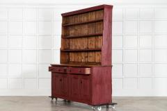 Large 19thC English Painted Pine Dresser - 4394185