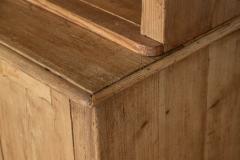 Large 19thC English Pine Bookcase Dresser - 3410129