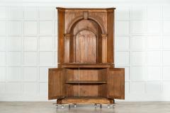 Large 19thC English Pine Corner Cupboard - 3516351