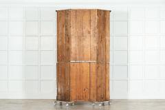 Large 19thC English Pine Corner Cupboard - 3516358