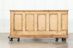 Large 19thC English Pine Counter Drawers - 3598728