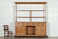 Large 19thC English Pine Dresser - 3351053