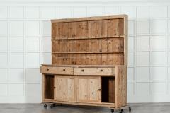 Large 19thC English Pine Dresser - 3385183