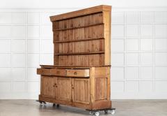Large 19thC English Pine Dresser - 4394060