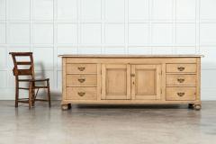Large 19thC English Pine Dresser Base - 3128614