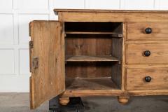 Large 19thC English Pine Dresser Base - 4270731
