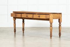 Large 19thC English Pine Dresser Base Console - 3711091