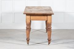 Large 19thC English Pine Farmhouse Table - 2673919